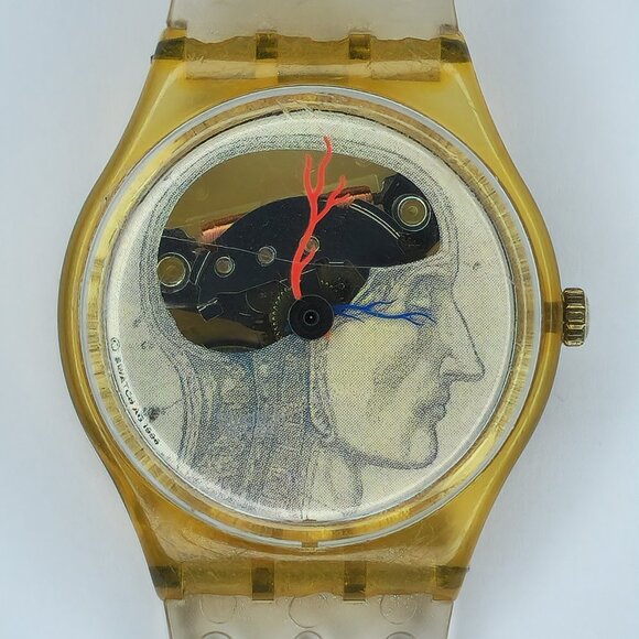 Swatch Ticking Brain GZ159 Limited‎ Edition 1996 Collectible Art Watch RARE - Picture 1 of 16